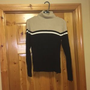 Women’s Colorblock Ribbed Turtleneck